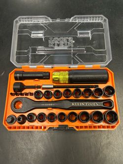 Klein Tools 65400KNECT KNECT Complete Impact Pass Through and Flip Socket Set