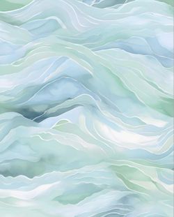 Abstract Blue Boho Peel And Stick removable Wallpaper- waterproof self adhesive