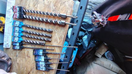 Cement and rebar bits new 12 pieces 150 obo