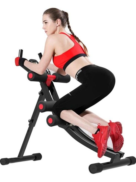 Fitlaya Fitness Core & Abdominal Trainers AB Workout Machine Home Gym Strength Training Ab Cruncher Foldable Fitness Equipment