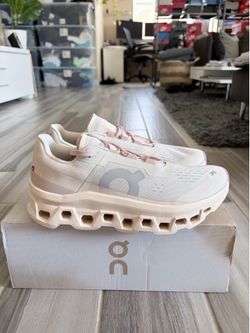 Women's On Cloudmonster Running Shoes - Moon Fawn - Size 9.5, 10