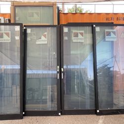 Multi Sliding Doors 12’x8’ Black Both Sides 