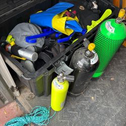 Bin Of Divers Equipment