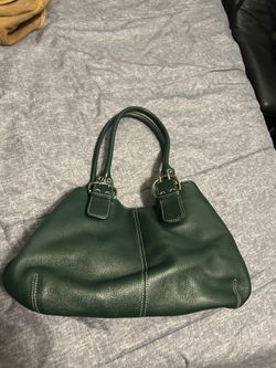 Green Leather Tignanello Purse