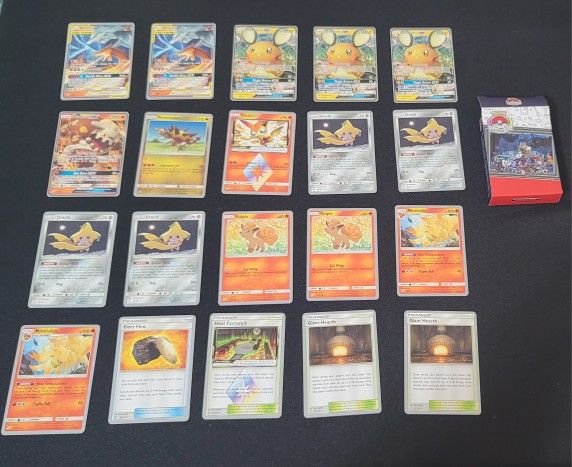 Pokémon 2019 Fire Box Deck – Kaya Championship Deck (Near Mint Cards + Deck Box)