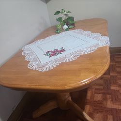 Brown wooden table 