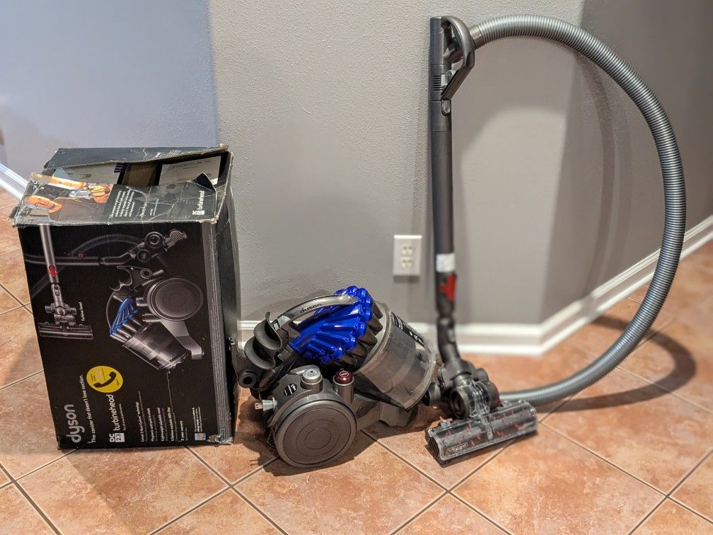 Dyson DC23 Bagless Canister Vacuum Cleaner Retractable Cord Turbine Head Blue