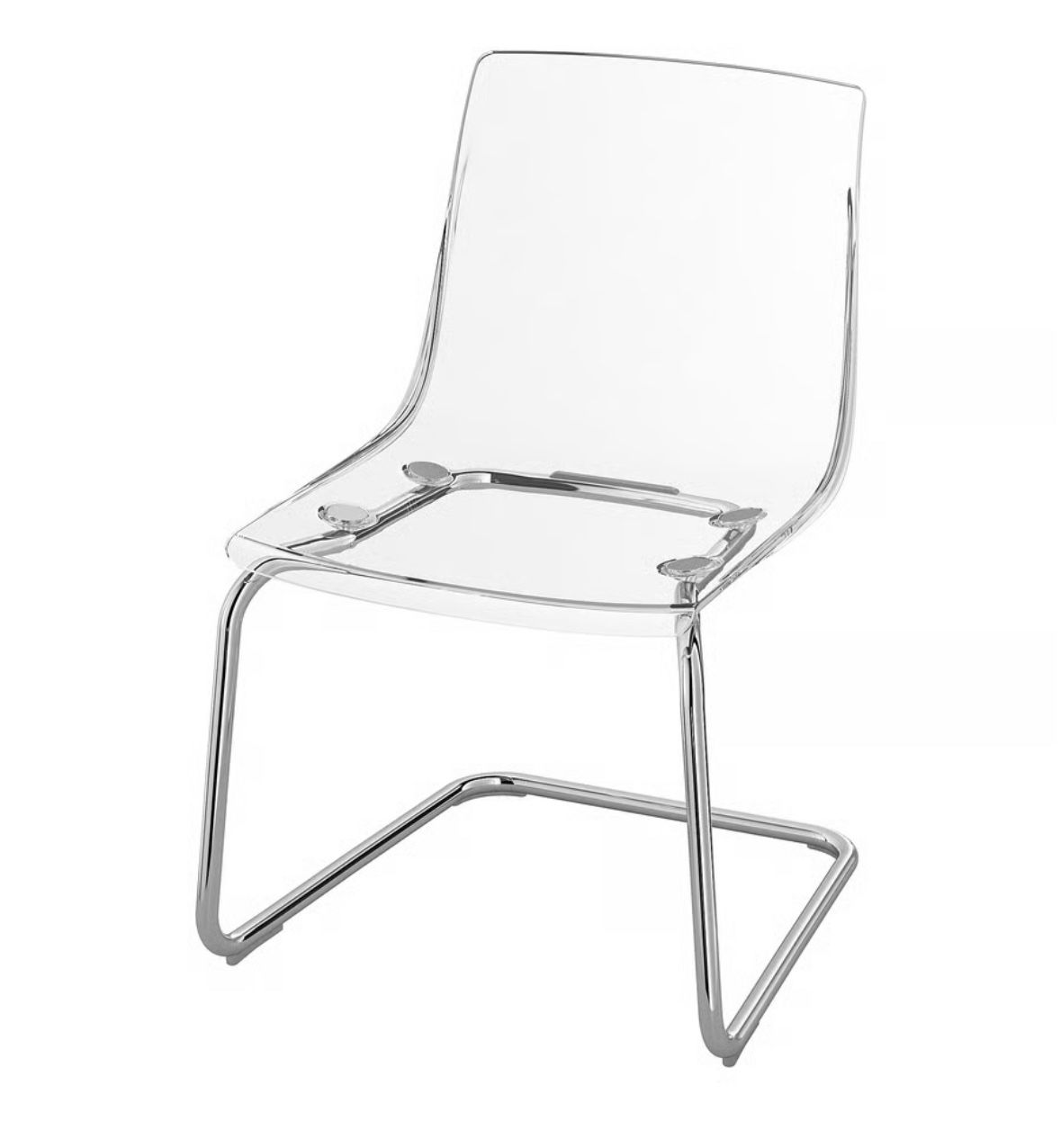 Glass Desk & Acrylic Chair