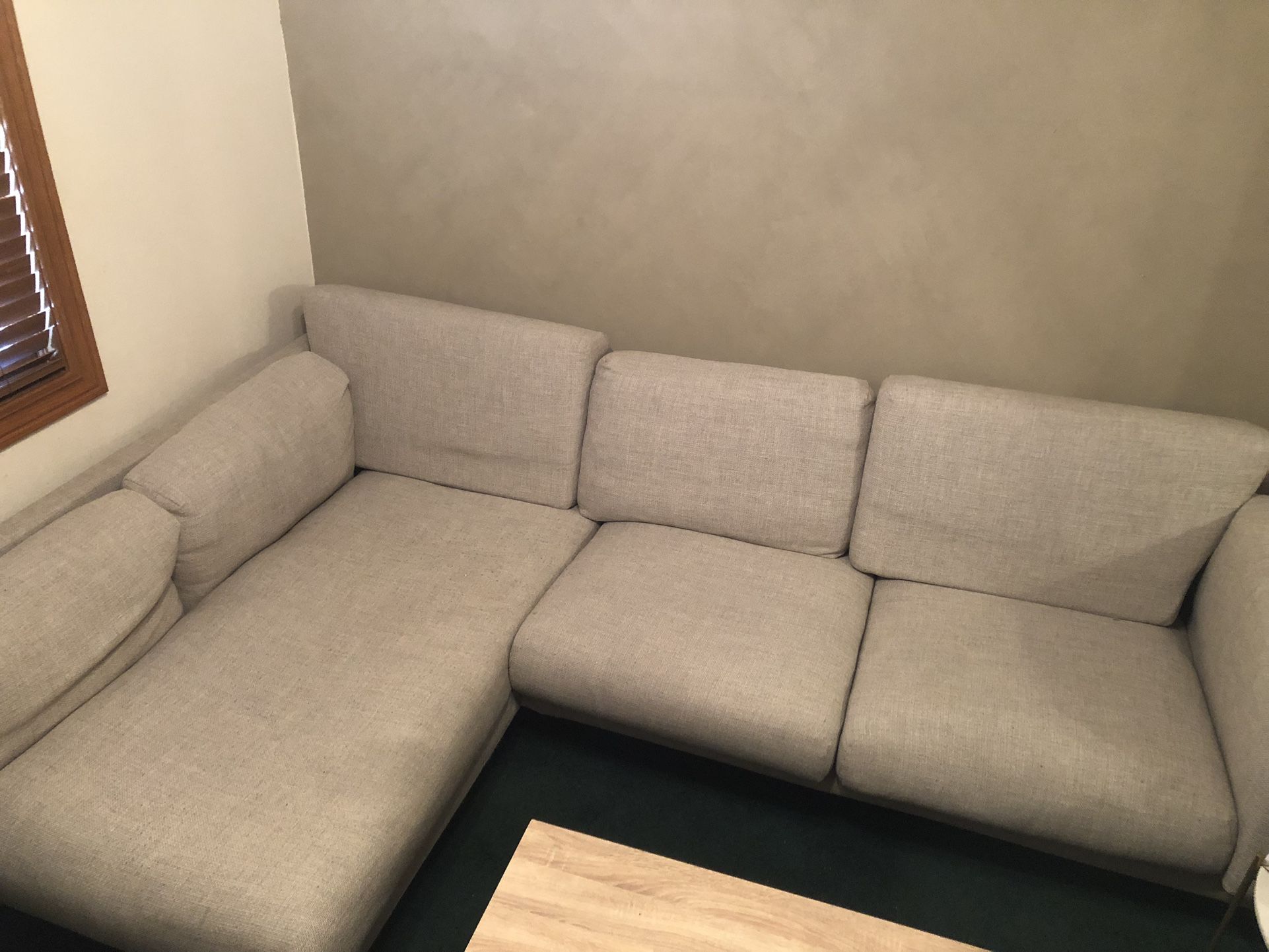 Two-piece Sectional Couch/Sofa