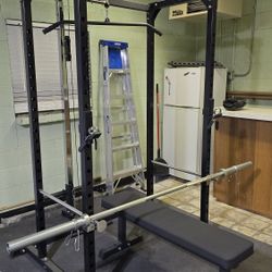 Rep Fitness PR-1100 Squatrack With Lat Pulldown Pulley Assembly