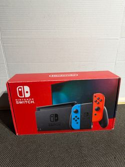 Nintendo Switch With Blue And Red Joy-Con