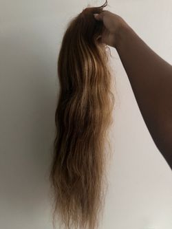 Refurbished 36 inch highlighted wig