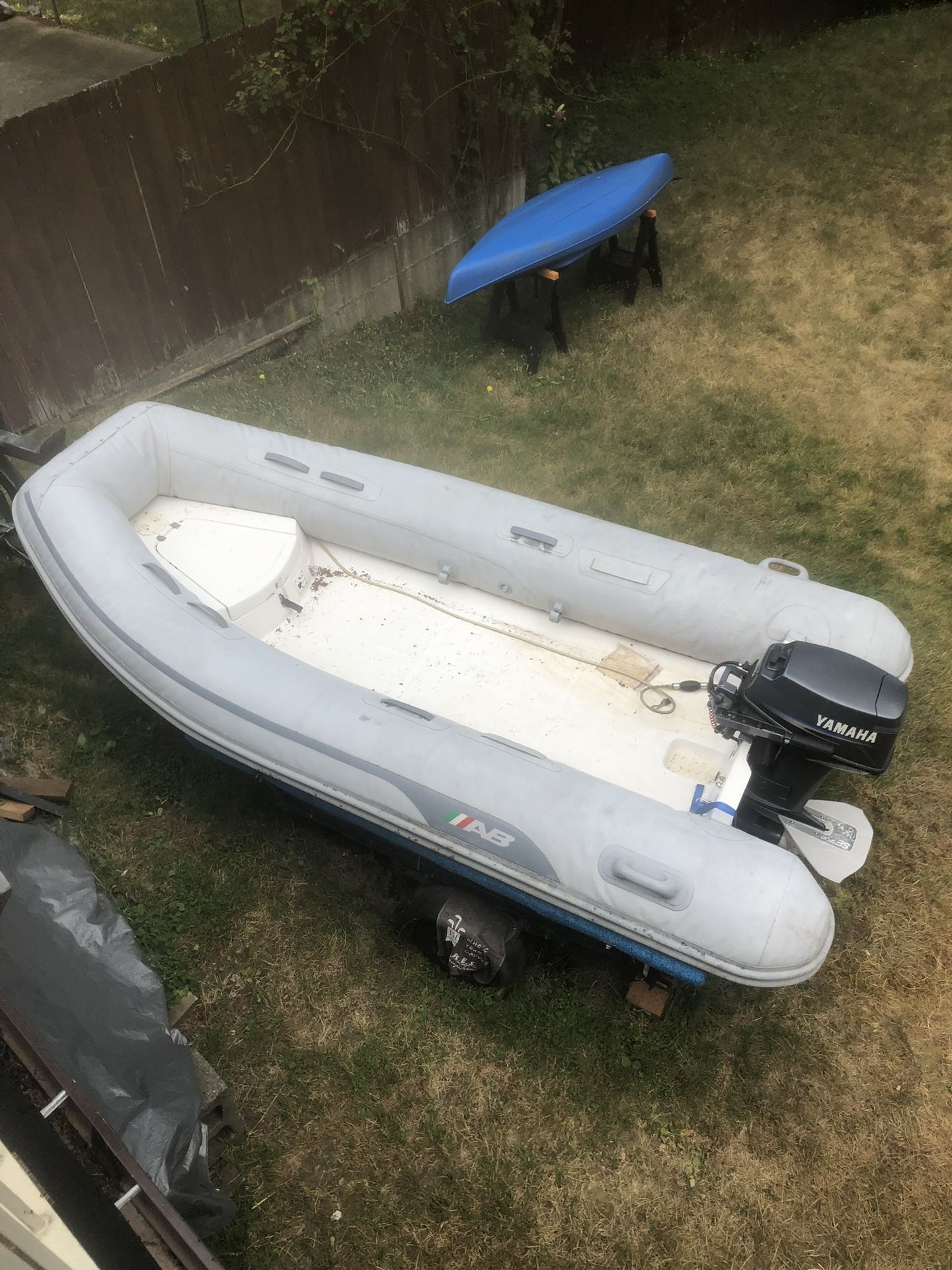 12 ‘ AB Runabout Inflatable Boat And Trailer