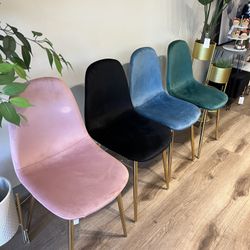 Modern Velvet Gold Dining Chairs Pick A Color