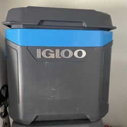 Igloo Rolling Ice Chest With Collapsible Handle