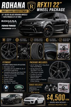 ROHANA WHEELS & TOYO PROXIES III 305/40/R22