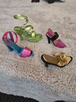 Miniature Decorative High Heel Shoe Figurines Set of 4