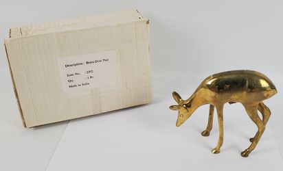 1 Brass Deer Not Pair