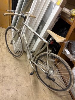 Vintage Silver Road Bike