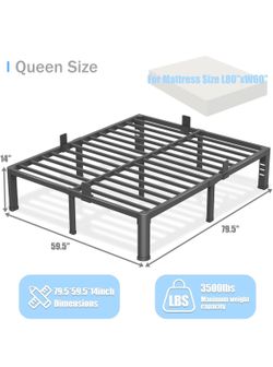14” Queen Bed Frame