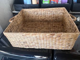 Large Woven Water Hyacinth Storage Basket