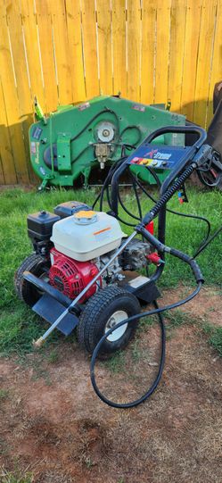 Full pressure washing setup