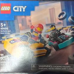 LEGO CITY Go-Karts and Race Drivers (60400) Building Toy NEW/SEALED