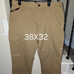 ARIAT FRC M7 LIGHT WEIGHT DURA STRETCH SLIM FIT STRAIGHT LEG BROWN CARGO PANTS 