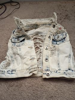 Jean Ripped Vest