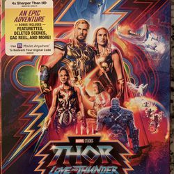 Thor Love and Thunder - 4k and Blu-ray disc plus Digital Code