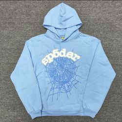 Sky Blue Sp5der Hoodie 