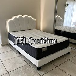New Queen Bed Frame With Mattress 