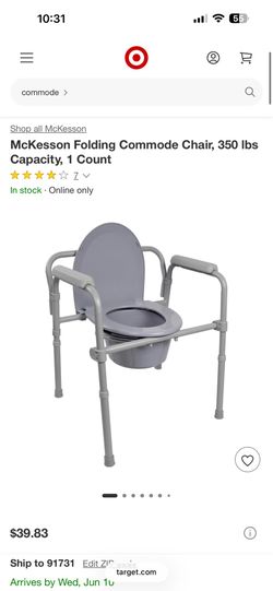 Brand new folding commode