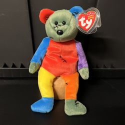 Frankenteddy TY Beanie Baby, Frankenstein Bear Plush, 2002 Halloween Collectible