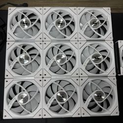 10x Lian Li UNI Fan SL-Infinity 120 Reverse Blade 10 Fans W/ Lian Li Strimer