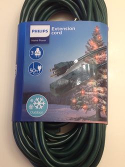 Philips 50 foot Outdoor Extension Cord. New. NE Garland. Last Three!!!