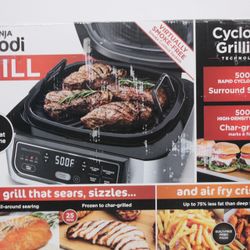 Ninja AG301 Foodi 5-in-1 Indoor Grill with 4qt Air Fryer, Roast, Bake, & Dehydrate, Stainless Steel/Black