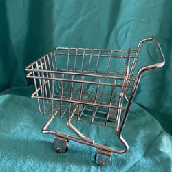 Miniature Replica Shopping Cart