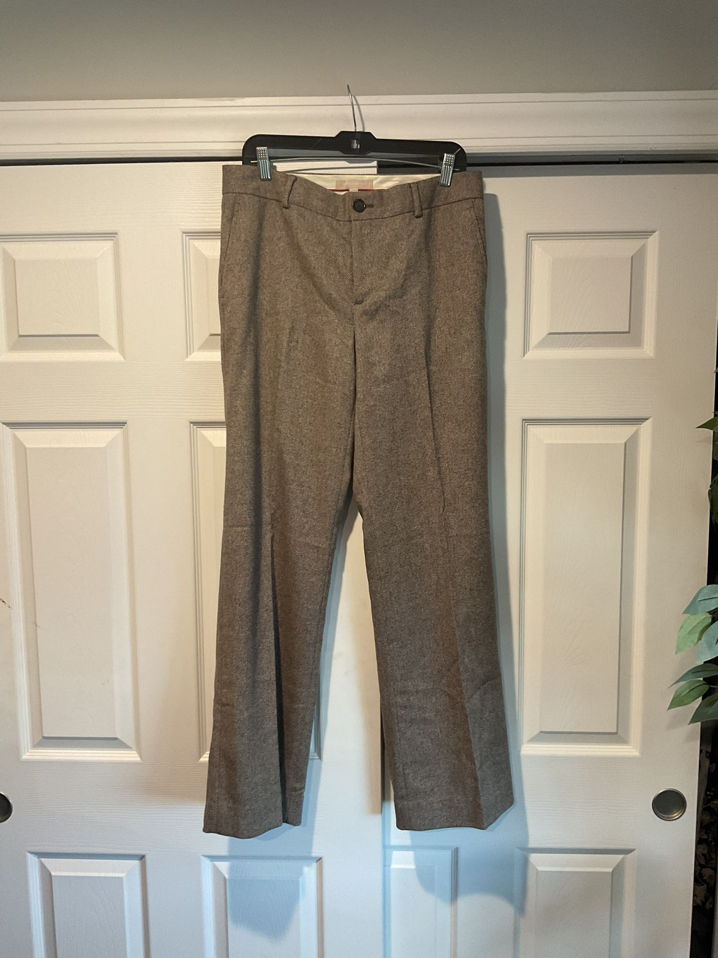 Banana Republic The Original Martin Fit Wool Tweed Trousers Pants sz 10, NWT $110