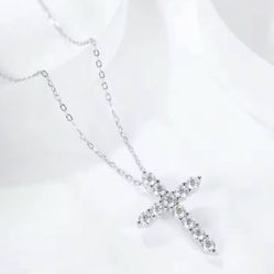 Brand New Full Moissanite S925 Sterling Silver Necklace