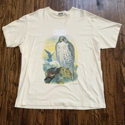 KITH X American Natural History Museum AMNH Falcon T-Shit Sandrift Sz XXL