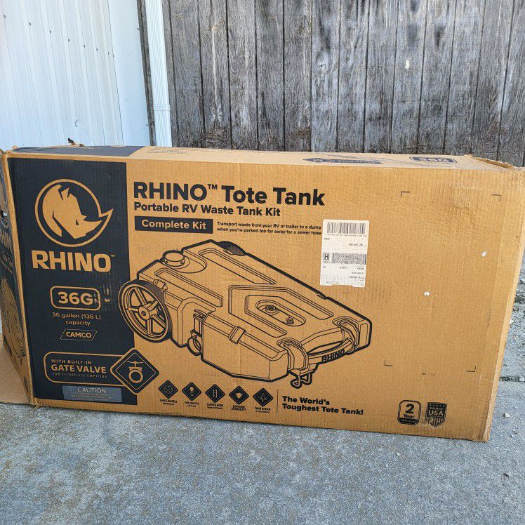 Camco Rhino 36G Portable RV Waste Tank Kit