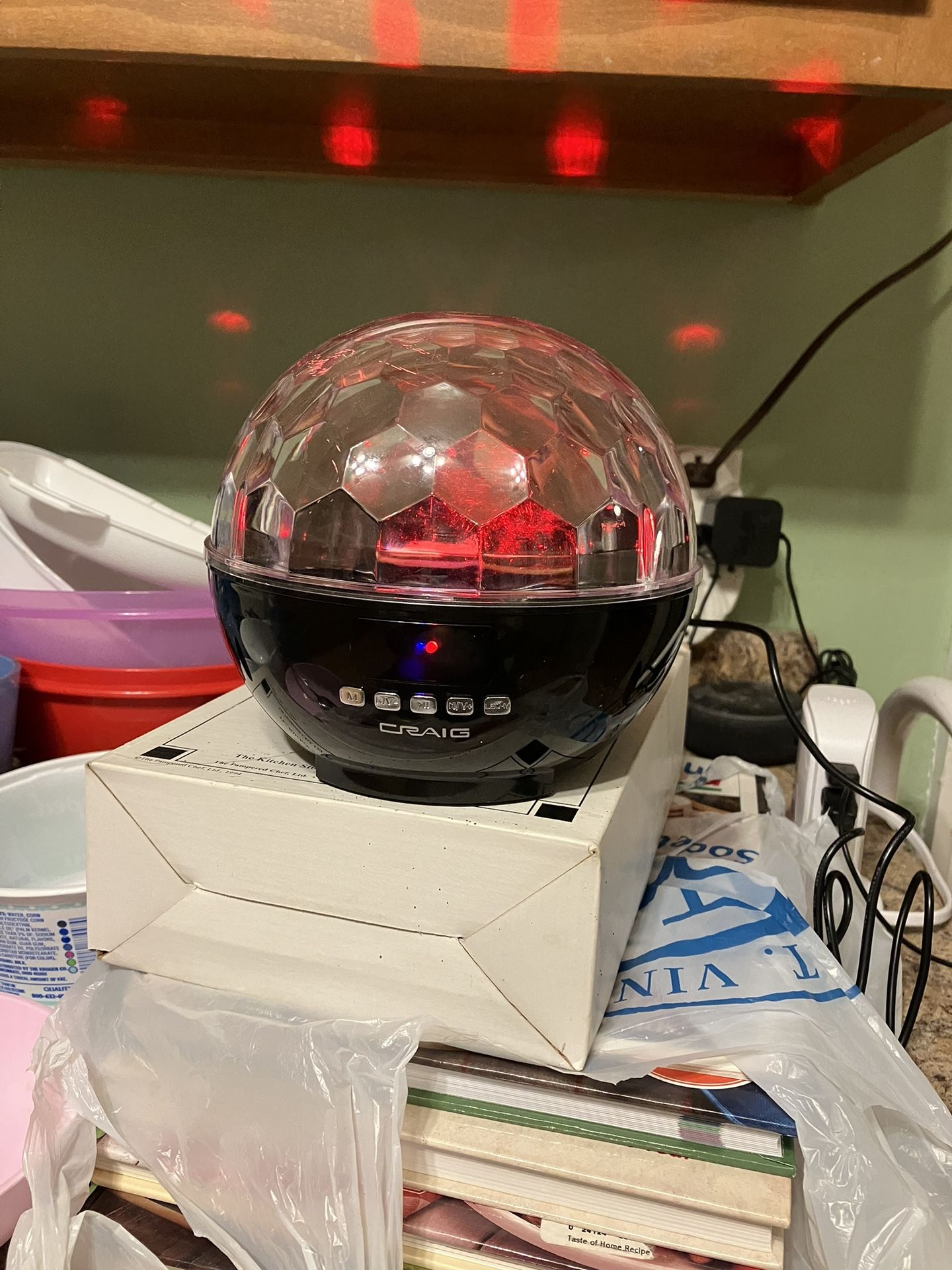 Colored Disco Ball Bluetooth Speaker