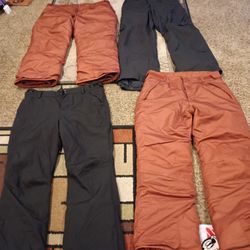 I Just Got 4 Pairs Of Snow Pants Size  X Large  N Large  N Medium 25.00 Each Hurry They Will Go Fast