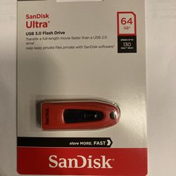 SanDisk Ultra 64GB USB 3.0 Flash Drive