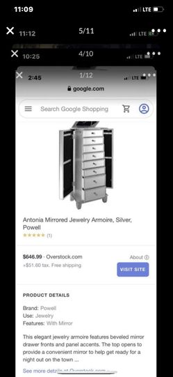 Beautiful mirror jewelry chest $275 cash only