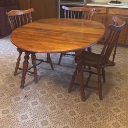 Beautiful Antique Table And Chairs 