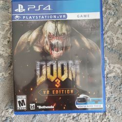 Playstation Game VR PS5 PS4 - DOOM 3 VR Edition