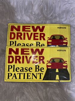 New Driver Car Magnet Sign
