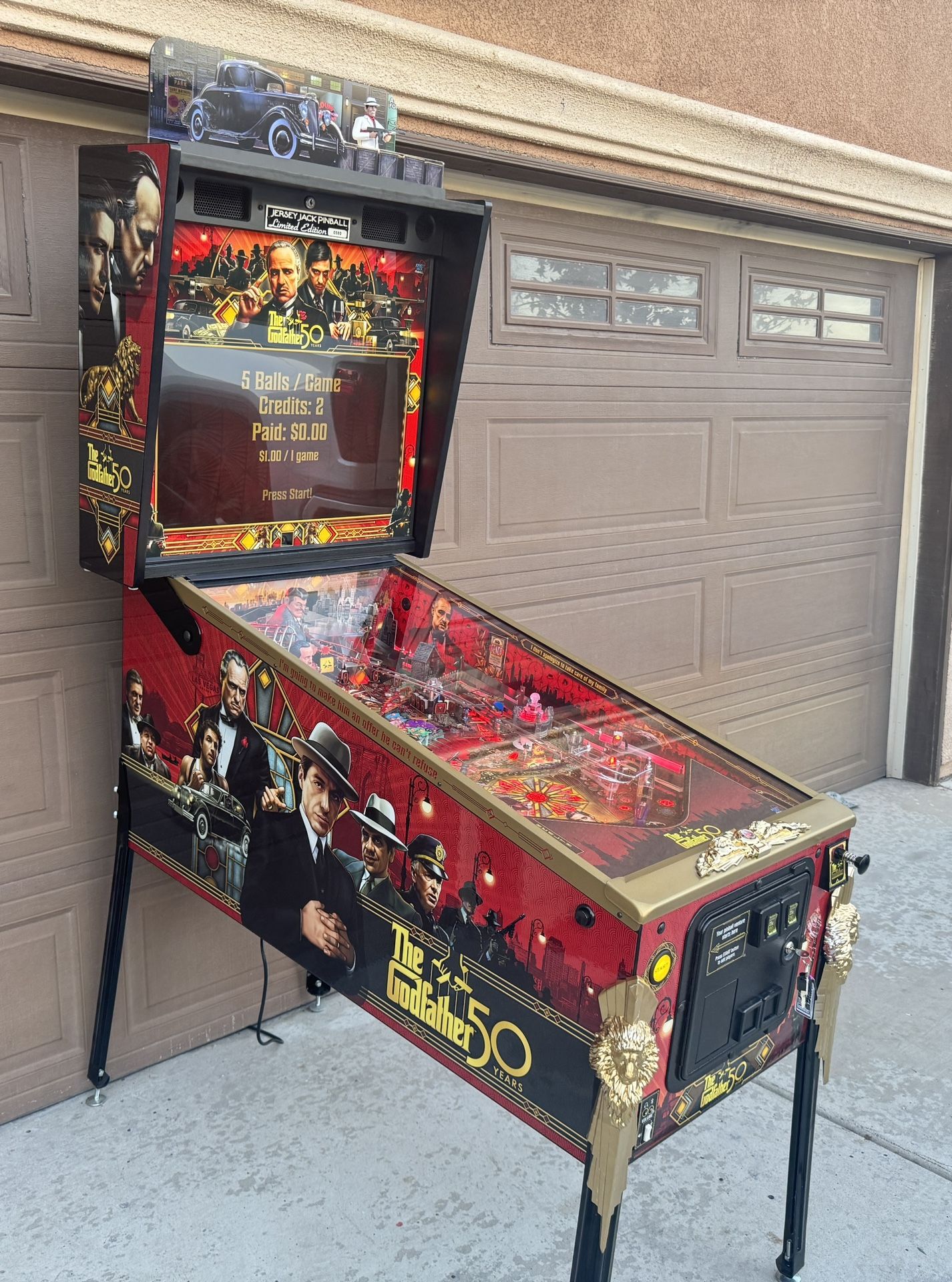 The Godfather Pinball Machine By Jersey Jack
